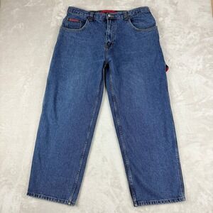 VTG US Polo Assn Jeans Men 36x30(29.25) Loose Baggy Wide Leg Skate Carpenter Y2K